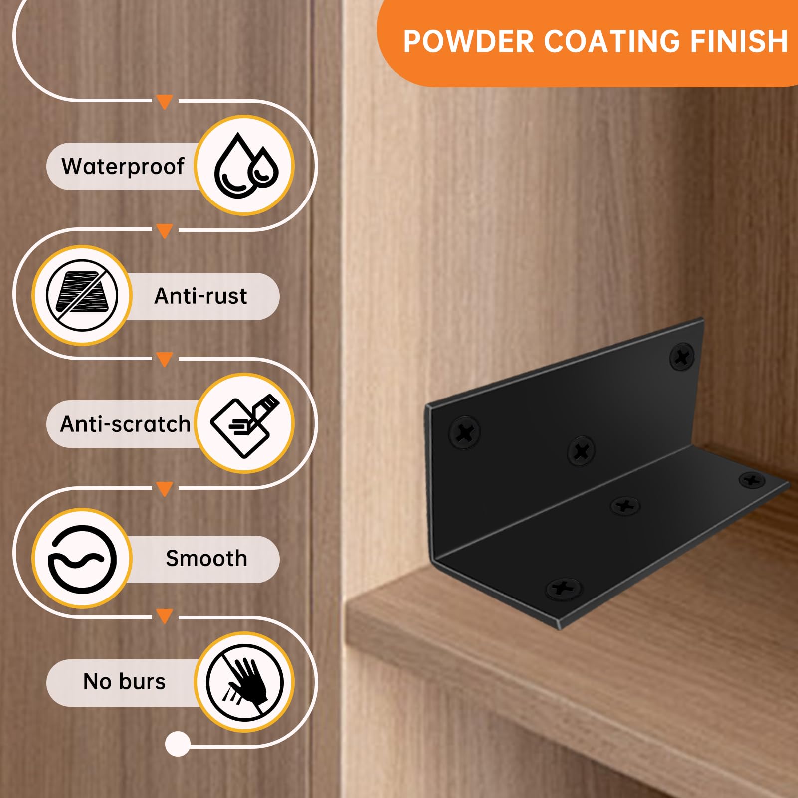 Amazon.com: MOZCORN 8 Pack 90-Degree Corner Brace, 2x2x4in Heavy